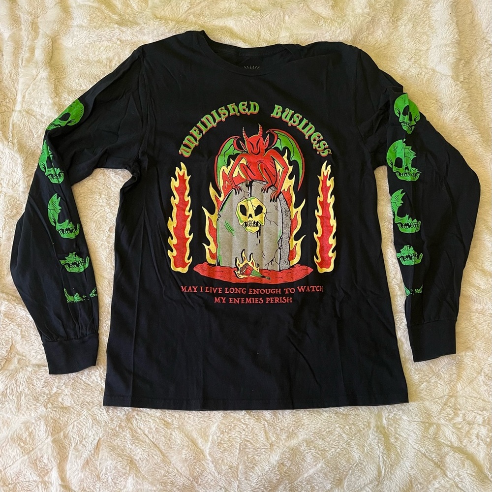 Wizard of Barge Unfinished Business long sleeve Mediun